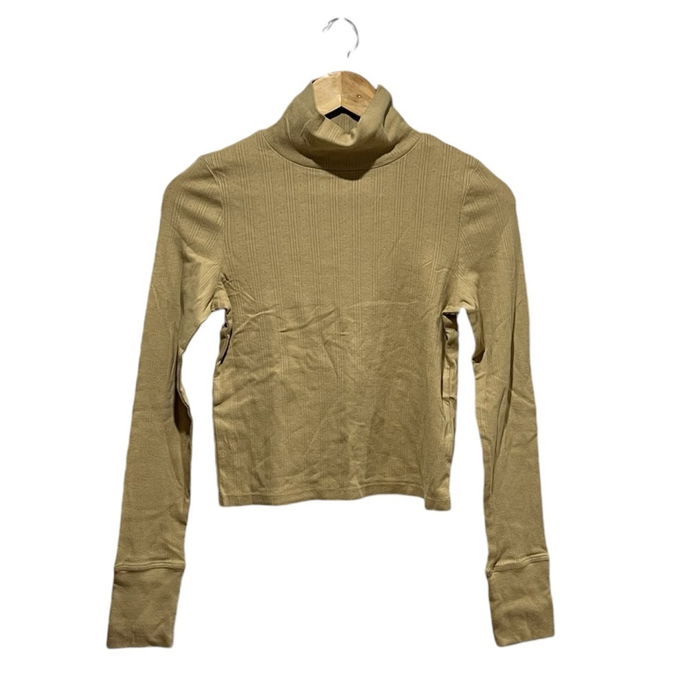 NWT American Eagle Women’s Cropped Mockneck Long Sleeve Sz S